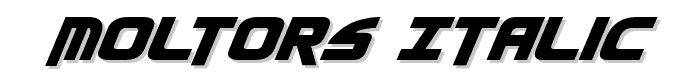 Moltors Italic font